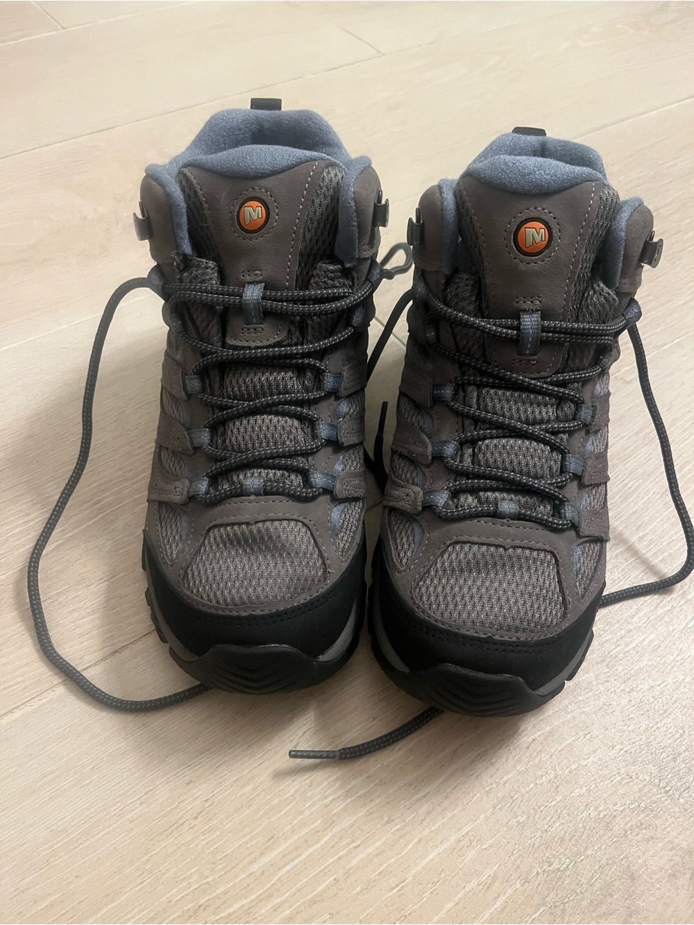 Merrell Women's Gray and Blue Hiking Ankle Boots